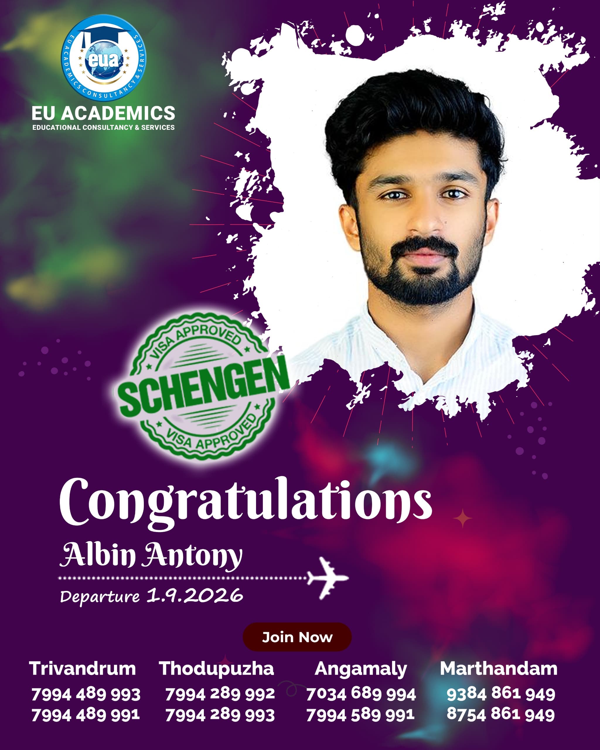 ALBIN ANTONY testimonial
